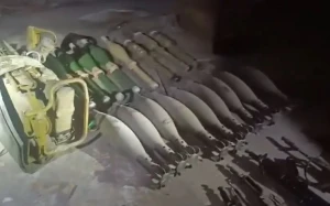 Terrorçulara aid mağara və silah-sursat aşkarladı