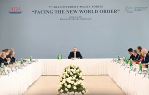 Prezident beynəlxalq forumdan görüntülər PAYLAŞDI