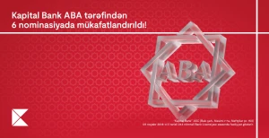 Kapital Bank 6 nominasiyada mükafatlandırıldı