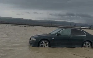 Aramsız yağışa görə bu yol bağlandı