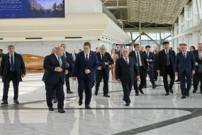 Əli Əsədov belaruslu həmkarını Füzuliyə apardı - FOTO