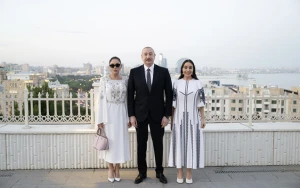 Prezident və ailə üzvləri “Gülüstan” sarayında - FOTOLAR