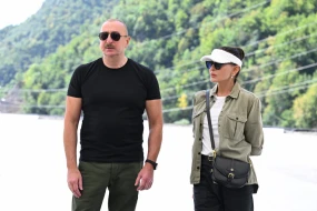 Prezidentlə xanımı Ağdam Muğam Mərkəzinin açılışında