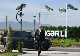 Prezident Kəngərli kəndinin birinci mərhələsinin açılışında - YENİLƏNİB