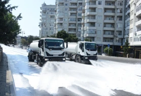 Paytaxt küçələrində təmizlik işləri aparıldı