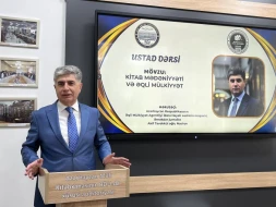 BDU-da “Kitab mədəniyyəti və əqli mülkiyyət” mövzusunda ustad dərsi