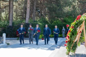 Ekologiya və Təbii Sərvətlər Nazirliyi işçiləri peşə bayramını qeyd ediblər - FOTOLAR