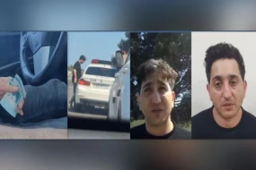 Yol polisini təhdid edən sürücü həbs olundu