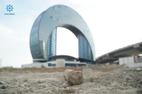 \"Port Baku\" ərazisində top mərmisi tapıldı - FOTO