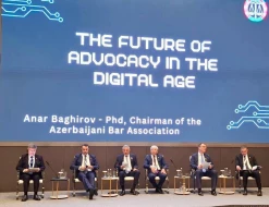 Vəkillər Kollegiyasının rəhbərliyi Beynəlxalq Hüquq Forumunda - FOTOLAR