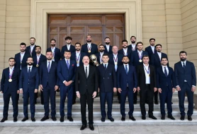 Prezident milli komandanın üzvlərini qəbul etdi