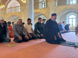 Şuşada bayram namazı qılındı