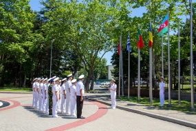 NATO Mərkəzində bayrağımız qaldırıldı - FOTO