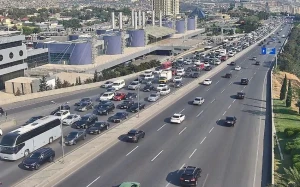 Bakının bu yollarında sıxlıq müşahidə olunur - SİYAHI