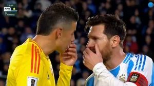 Messi ilə Xames arasında gərgin anlar