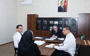 Baş prokuror Gədəbəydə vətəndaşları qəbul etdi - FOTOLAR