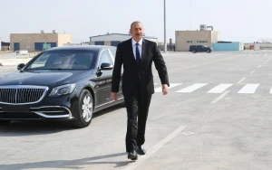 İlham Əliyev Goranboydadır