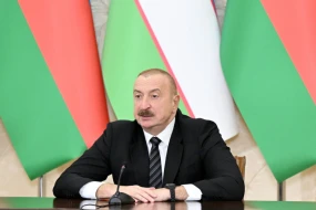 İlham Əliyev Qarabağın bərpasına köməyinə görə Özbəkistana minnətdarlıq etdi