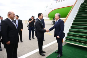 Şavkat Mirziyoyev Füzulidədir - FOTO