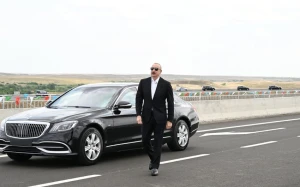 Prezident Əhmədbəyli-Füzuli-Şuşa yolunun açılışında - FOTOLAR