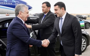 Şavkat Mirziyoyevin Azərbaycana səfəri başa çatdı