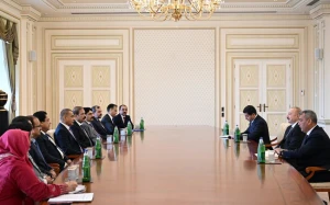 İlham Əliyev qəbul keçirdi - FOTO