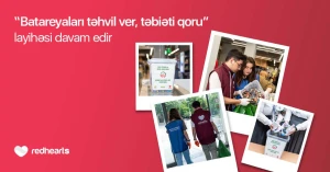 “Batareyaları təhvil ver, təbiəti qoru” - 96 kq işlənmiş batareya toplanaraq təhvil verilib