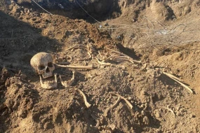 Laçında insan skeletinin qalıqları tapıldı - FOTO