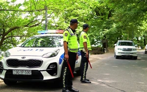 Polis istirahət zonalarında fasiləsiz xidmət göstərir - FOTOLAR