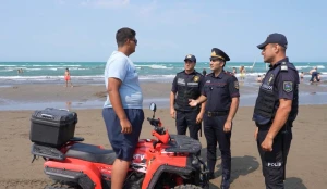 Polis çimərliklərdə tədbirləri davam etdirir - FOTO/VİDEO