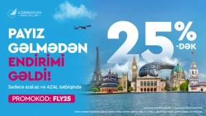 AZAL-la sərfəli uçuşlar - 25%-dək endirimlə səyahət edin!