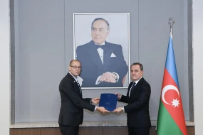Ceyhun Bayramov İsrailin yeni səfiri ilə görüşdü - FOTO