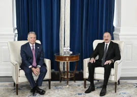 Vaşinqtonda İlham Əliyev Stiv Uitkoff ilə görüşdü - FOTOLAR