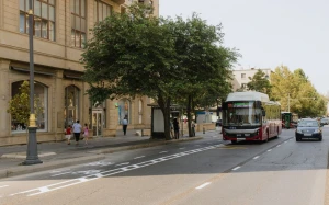 Bakıda yeni velosiped zolağı - FOTO