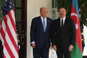 Donald Trampla İlham Əliyevin görüşü başladı - FOTO
