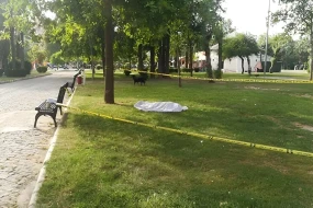 Bakıda parkda ÖLÜM