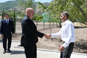 Prezident Kolatağda bərpa işləri ilə tanış oldu - FOTOLAR