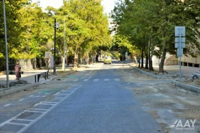Bakının bu küçəsində təmir başladı - FOTOLAR