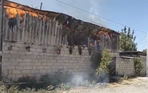 Ağcabədidə güclü YANĞIN - Yaralı var