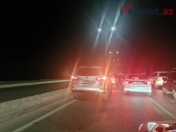 Böyükşor-Pirşağı yolunda zəncirvari QƏZA: Tıxac yarandı - FOTO
