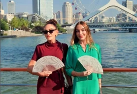 Arzu Əliyeva Tiencin şəhərindən paylaşım etdi