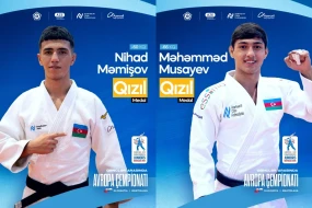 2 cüdoçumuz Avropa çempionu oldu