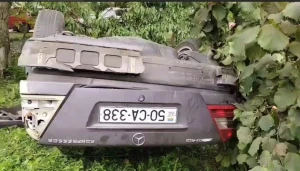 Zaqatalada “Mercedes” aşdı