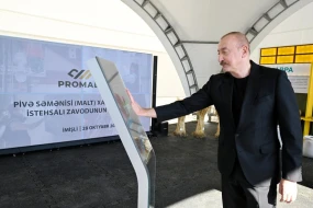İlham Əliyev İmişlidə açılışda - FOTOLAR