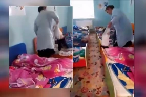 Bağçada azyaşlıya şiddət göstərildi - VİDEO