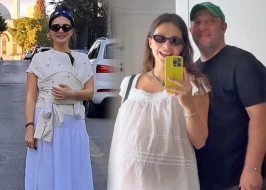 Türkiyəli aktrisa təzə doğulan oğlu ilə şəkil paylaşdı