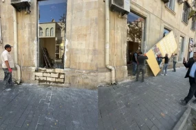 Bakıda memarlıq abidəsinə zərər vurmaq cəhdinin qarşısı alındı - VİDEO