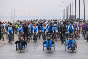 9 Noyabr – Dövlət Bayrağı Günü münasibətilə veloyürüş keçirilib