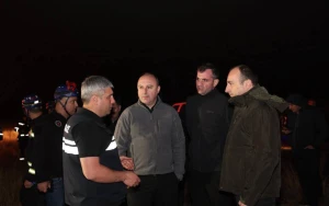 Gela Geladze hadisə yerinə getdi - FOTOLAR