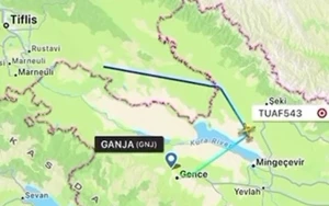 Qəzaya düşən təyyarə Gəncəyə bu gün gəlibmiş - VİDEO